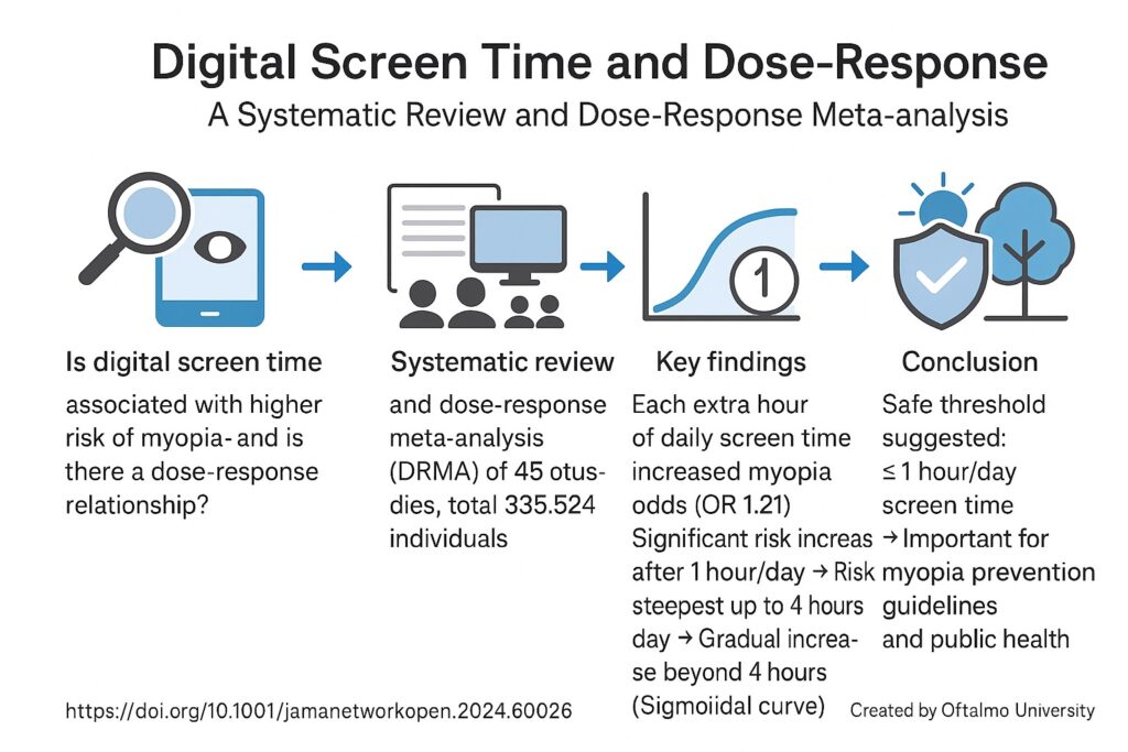 Digital Screen Time and Myopia - Visual Abstract